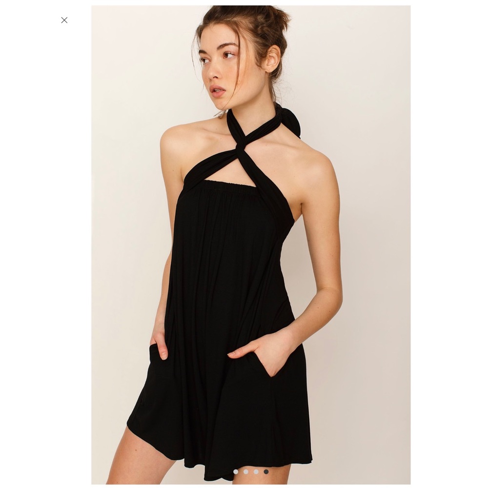 ☀️Free People Beach Redondo Jumper Black Size S